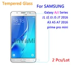 2 шт. закаленное стекло для Samsung Galaxy J1 J3 J5 J7 A3 A5 2016 J2 Prime Mini J120 J320 J510 защита для экрана защитный чехол