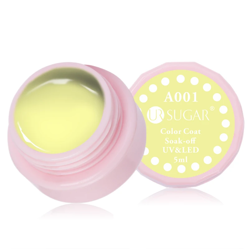 5ml 01 Ur Sugar 7,5 мл чистый цветной гель для ногтей лак замачиваемый УФ Гель-лак для ногтей лак цвет насыщенный желтый красный гель Полупостоянный лак - Цвет: 5ml 01