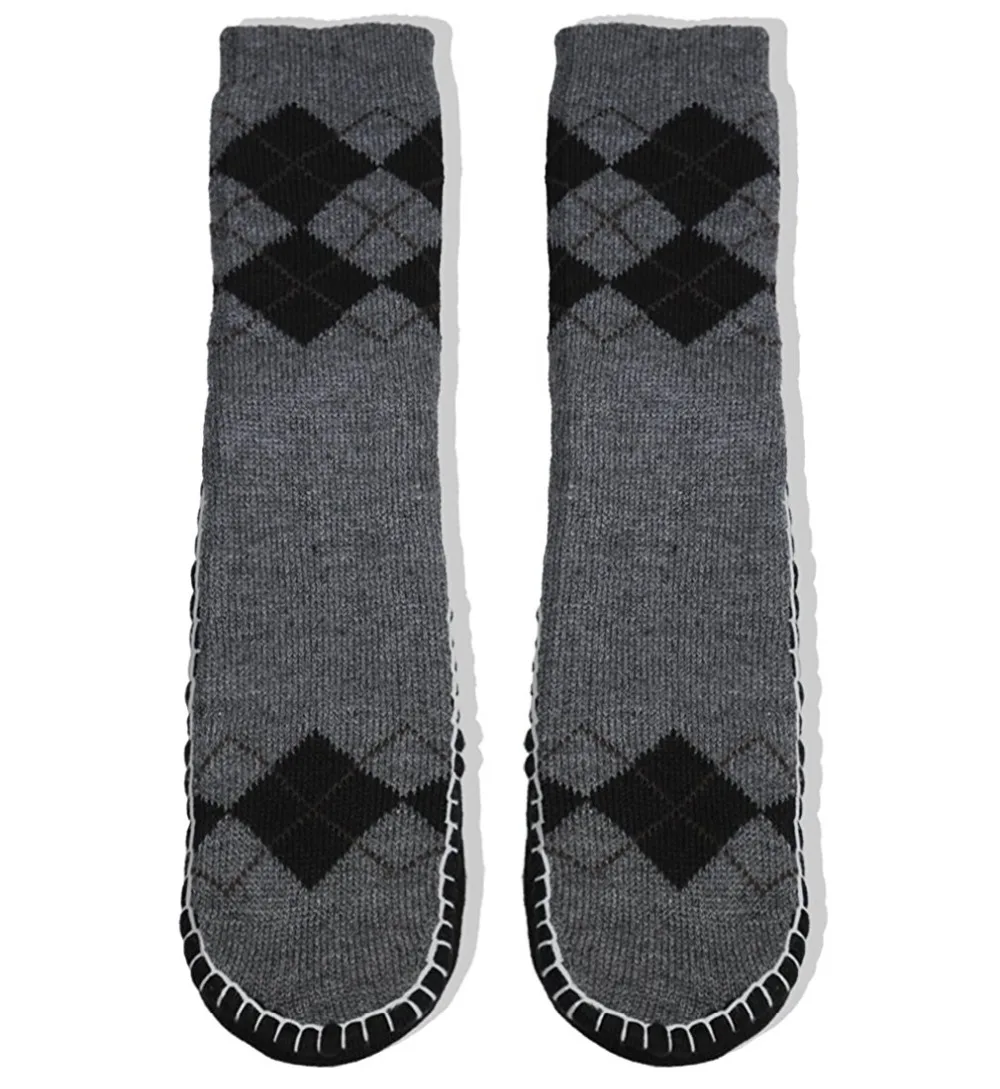 Men Knitted Home Slipper Socks with NON Slip Bottom Man Indoor Floor Household Warm Soft Shoes | Обувь