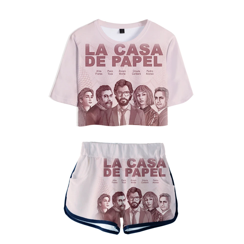 ТВ серия бумажный дом La casa de papel 2019 Новинка 3D комплект из двух частей Женская мода