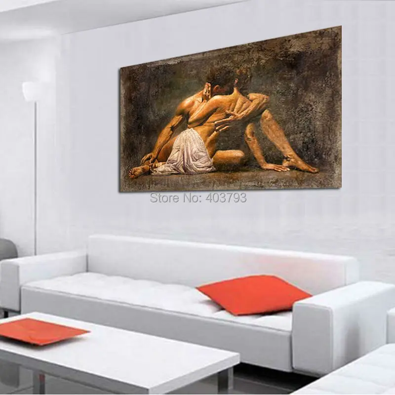 Домашний декор настенная живопись Современная Настенная без рамки ручная