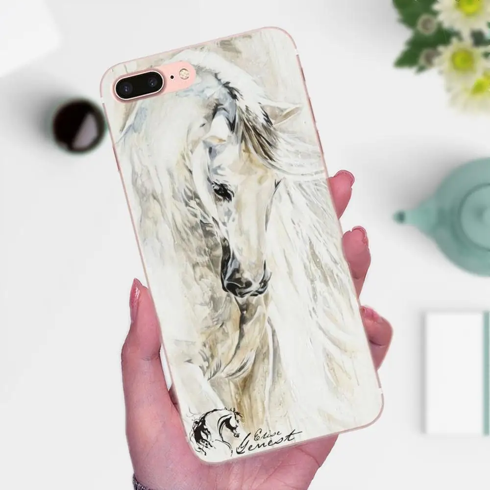 Horse Animal Printed Soft TPU Case Coque Cover For Xiaomi Redmi Note 2 3 3S 4 4A 4X 5 5A 6 6A Pro Plus | Мобильные телефоны и