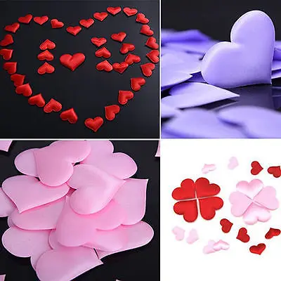 Искусственные лепестки в форме сердца 100 шт.|flower petals|heart petalsfabric flower petals |