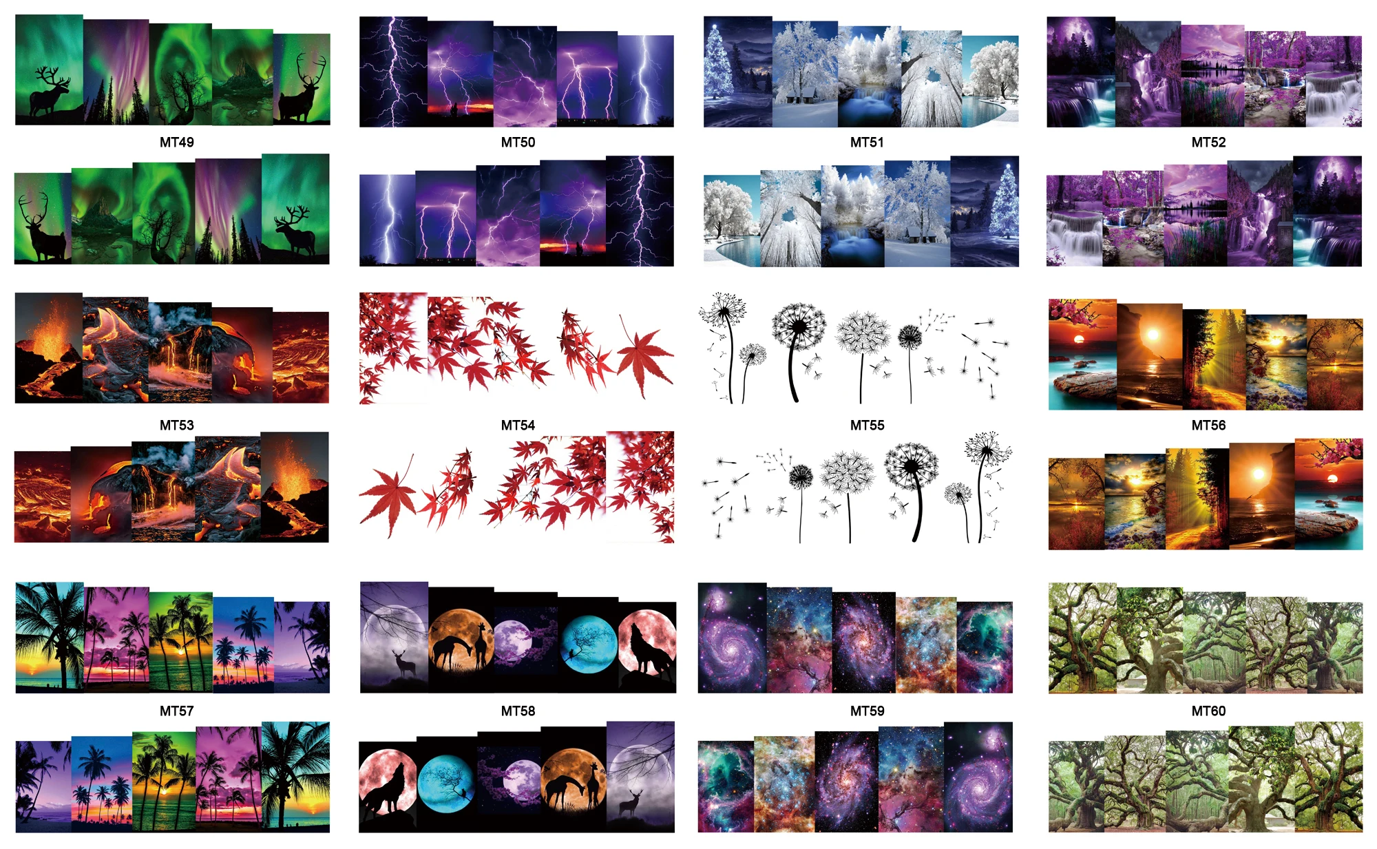 

Новинка 2017, искусство для ногтей, раньше искусства, ландшафтный пейзаж, искусство ногтей, водная переводная наклейка, наклейка, татуировка д...