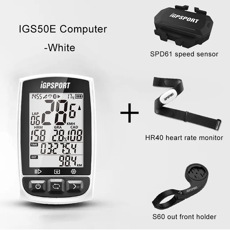 White group 7 I gps порт ANT+ велосипедный компьютер Bluetooth 4.0BLE IPX7 водонепроницаемый беспроводной Велосипедный компьютер чувствительный gps Спидометр Cadence - Цвет: White group 7