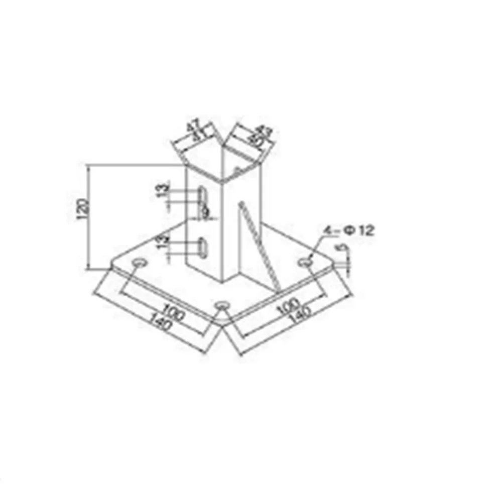 Квадратная Соединительная пластина 4040 соединитель алюминиевый профиль ножная