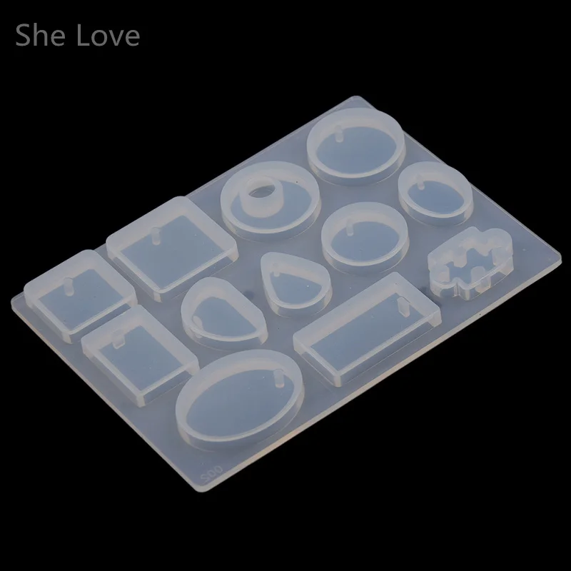 Она любит 12 вариантов дизайна силиконовая форма для кабошонов Цепочки и ожерелья