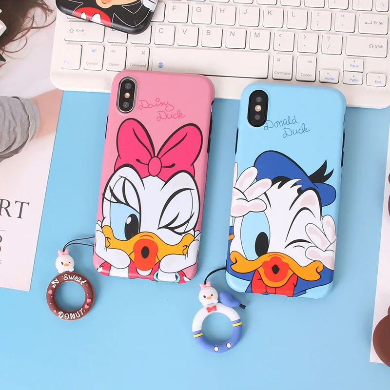 Для iphone 8 plus милые чехлы для телефонов с Минни Микки X 6 6s 6plus 7 7plus мягкая задняя