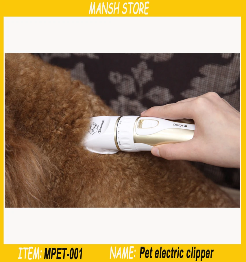 

Rechargeable Cat Dog Hair Trimmer Electrical Pet Hair Clipper Remover Cutter Dog Grooming Pet Product Haircut Machine