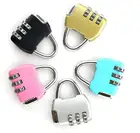 Горячая Новинка Мини сбрасываемый 3-х циферблатный комбинированный чемодан для багажа безопасный пароль висячий кодовый замок