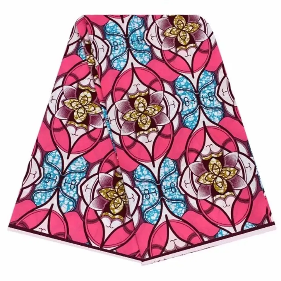 Новая африканская текстиль Воск печати ткани 6 ярдов Африки Стиль прочный pagnes для