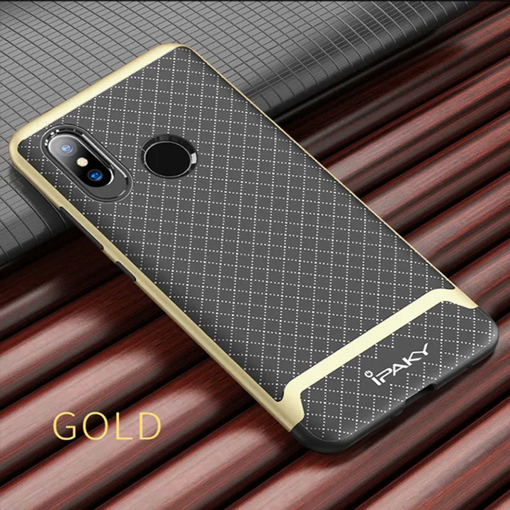 Gold Для Xiaomi mi 8 Чехол iPaky силиконовый ПК Бампер гибридный защитный чехол для Xiaomi mi 8 xio mi 8 глобальная версия чехол для телефона - Цвет: Gold