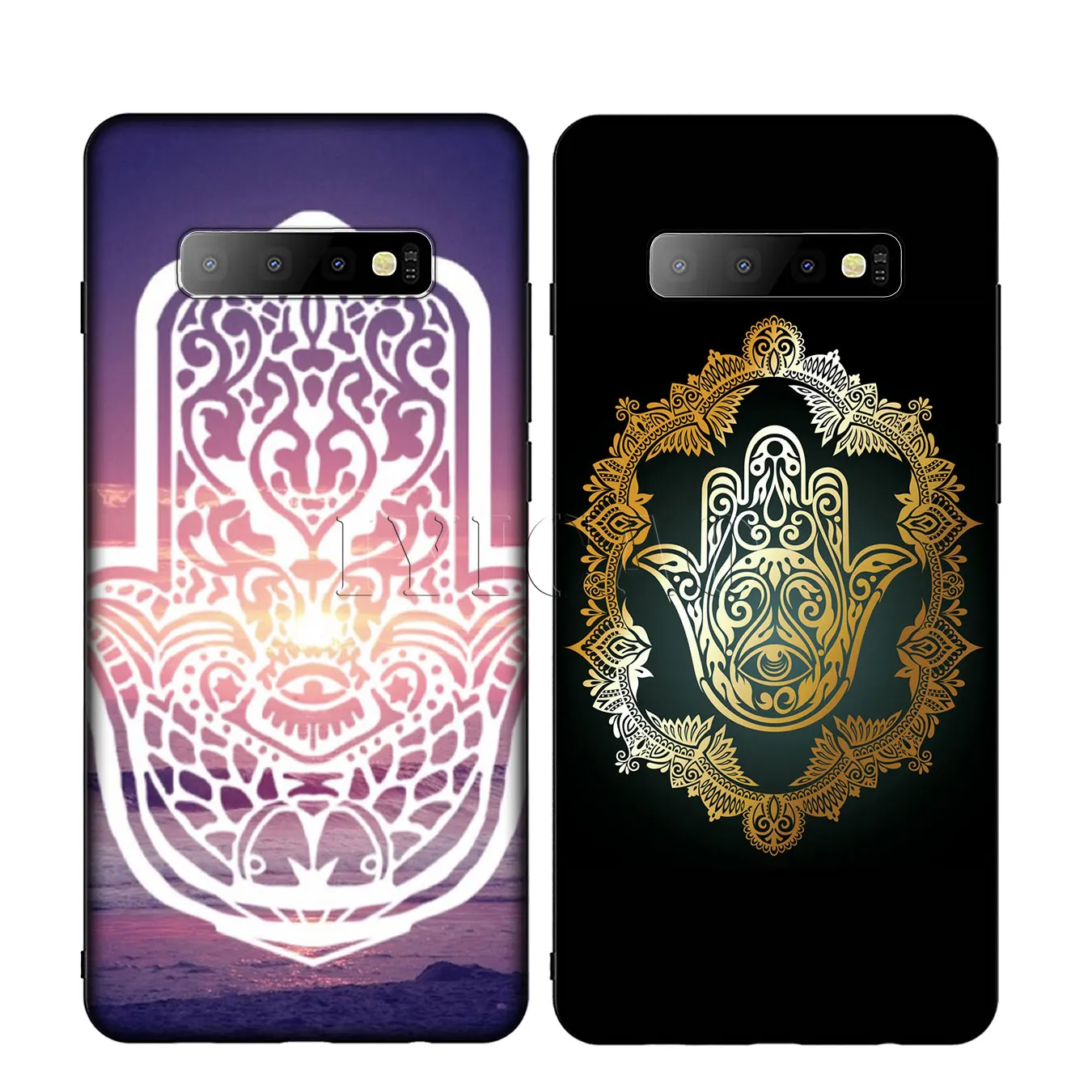 Hamsa рука Фатимы Блестящий силиконовый мягкий чехол для телефона Samsung Galaxy S20 S10 S9 S8