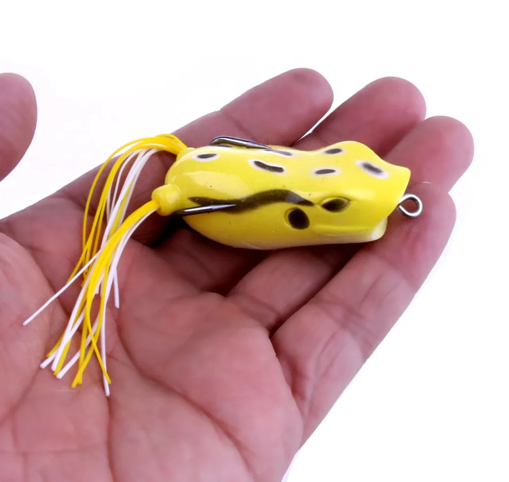 

HENGJIA soft frog plastic fishing lures salmon sneakhead carp artificial fishing baits isca pesca fishing tackles 1pcs 5.5cm 12g