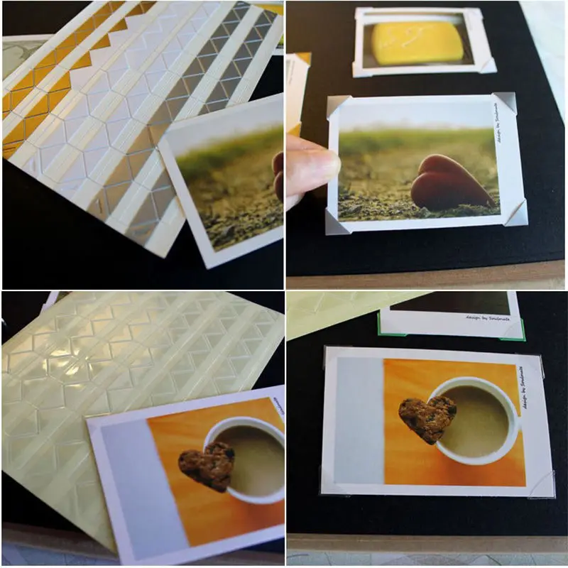 102 шт/лист DIY Винтаж уголок крафт-Бумага наклейки для фотоальбомов рамок