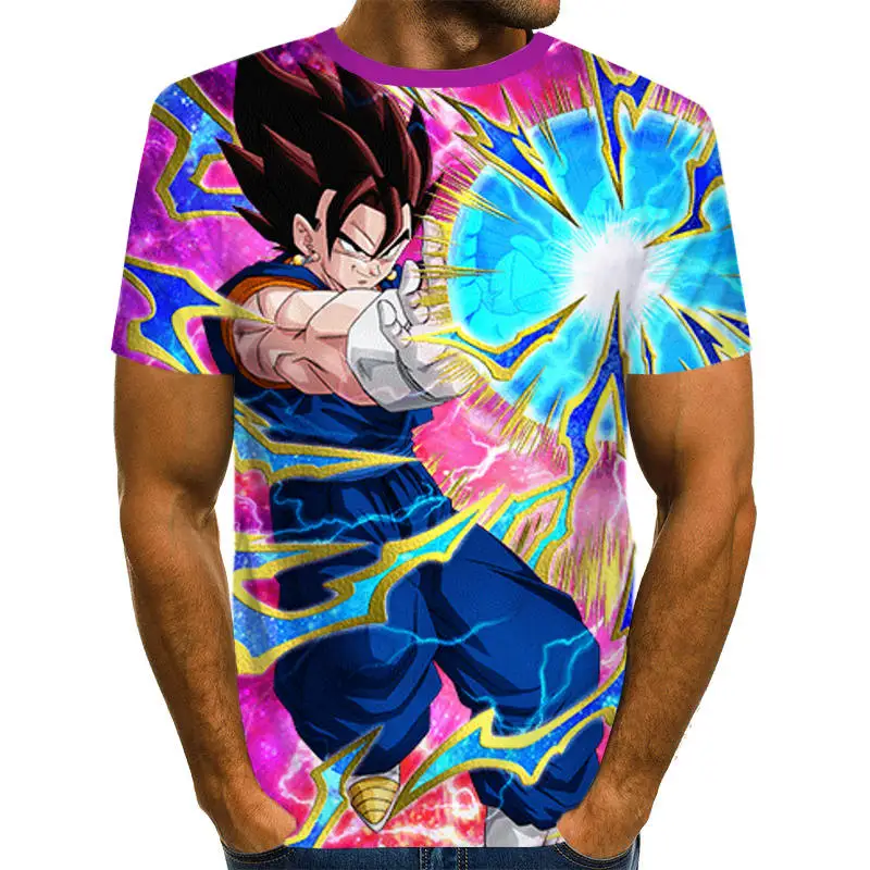 Dragon Ball Z Ultra Instinct God Son Goku Super Saiyan Men Tshirt 3D Printed Summer O-Neck Daily Casual Funny T shirt Plus Size