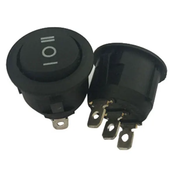 10 Pcs ON/OFF/ON 3 Position Pin SPDT Round Boat Rocker Switch 6A/250V 10A/125V AC QJ888 | Обустройство дома