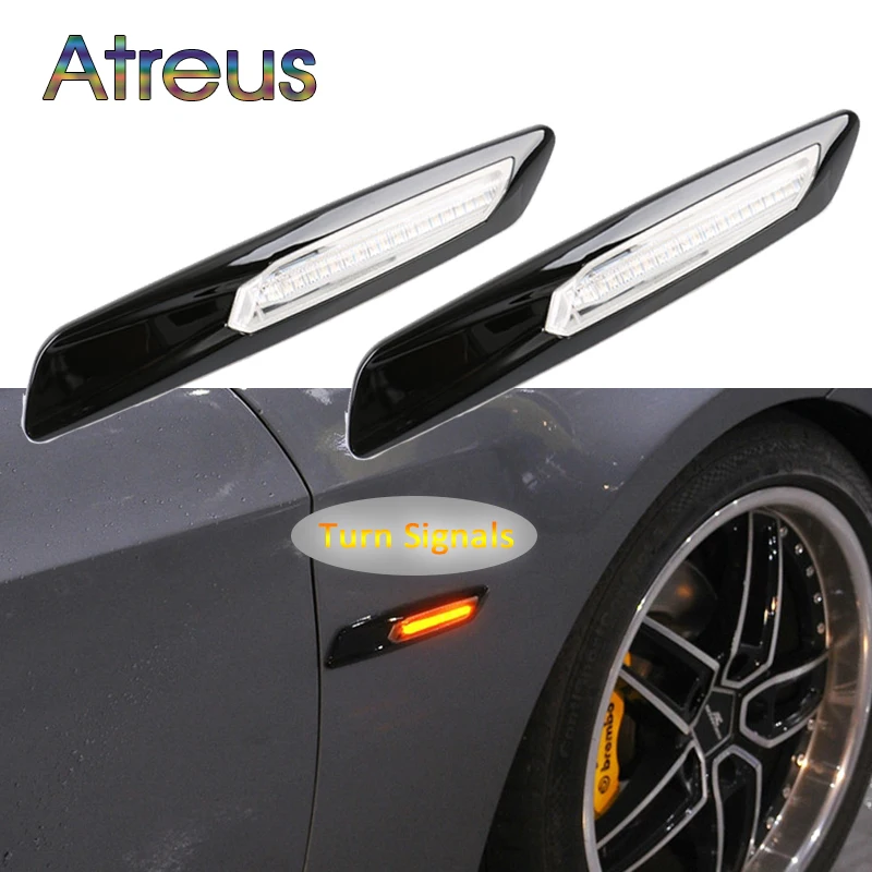 

Atreus автомобильный Стайлинг для BMW E81 E82 E87 E88 E90 E91 E92 E93 E60 E61 Автомобильный светодиодный фонарь для крыла Боковые указатели поворота 12 В светоди...