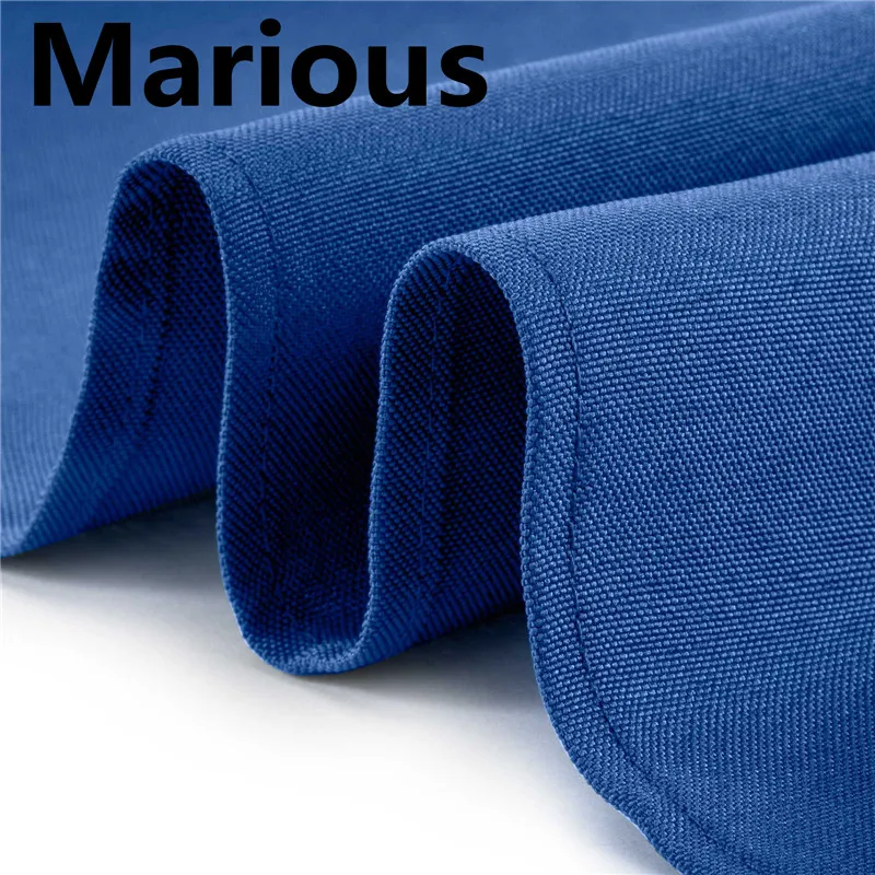 Marious 100 шт 50*50 см полиэстер Скатерть свадебный стол банкет синий/красный/белый