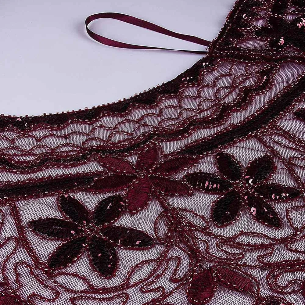 Шаль-Накидка женская в стиле арт-деко черная и золотая 1920 |