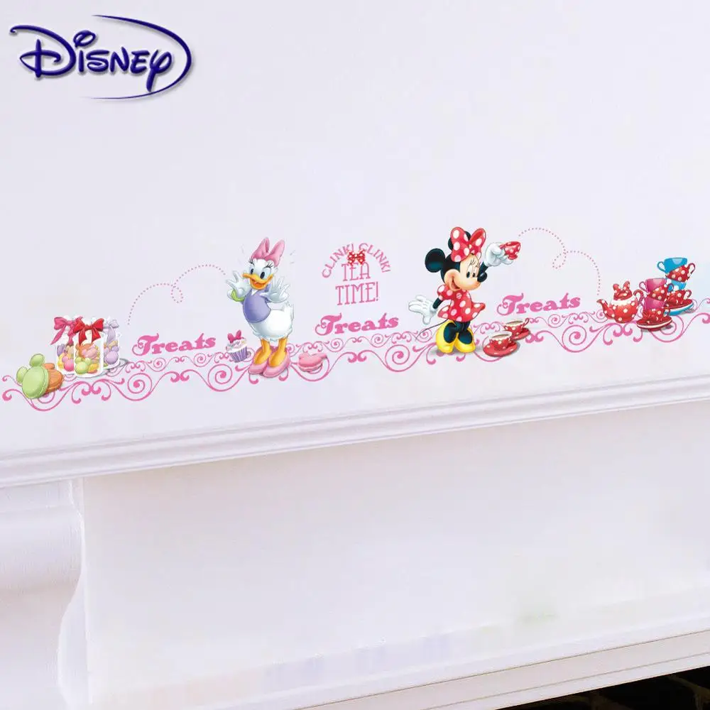 Наклейки Disney Микки и Минни милые экологичные наклейки украшение для детской