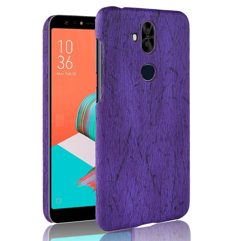 Жесткий чехол Zenfone 5 Lite ZC600KL из поликарбоната и искусственной кожи с деревянным