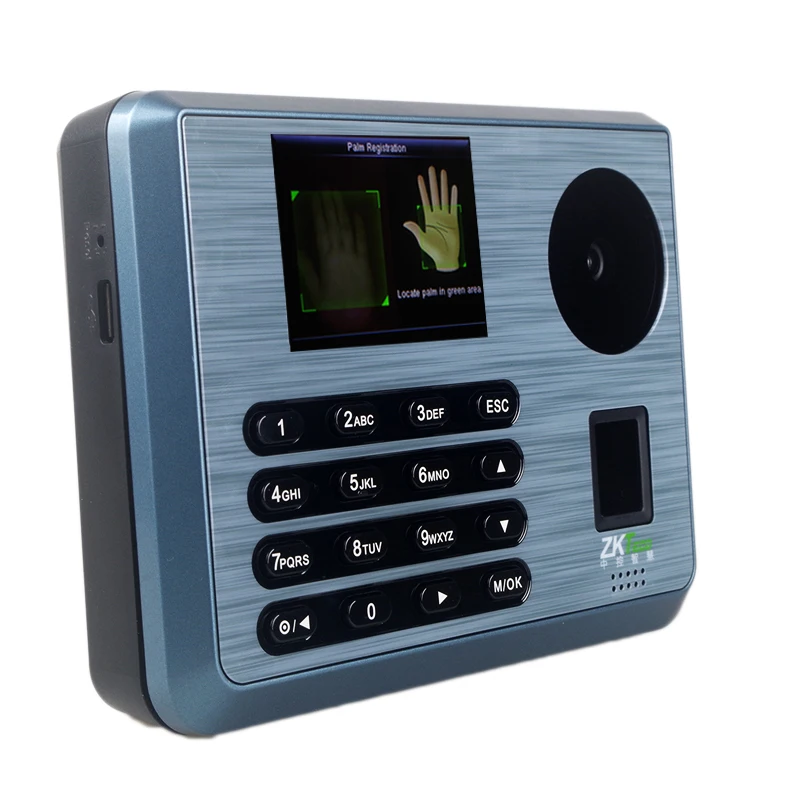 

WIFI Time Attendance with Timeclocks Software ZKTime 5.0 to track Employee Time Palm Readers Replacing Time Clocks for Workers