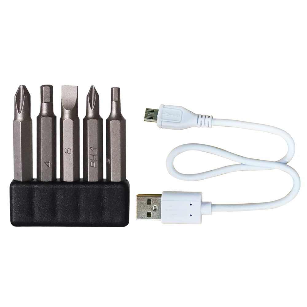 Комплект отверток с литиевой батареей и зарядкой USB 3 6 В комплект