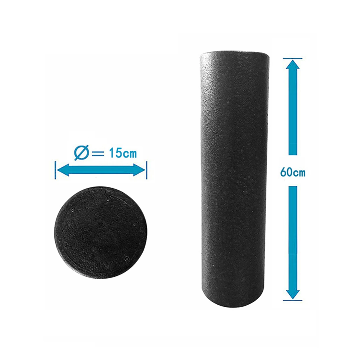 Красный 30/45/60 см EPP Йога Foam Roller блоки упражнений Фитнес физио тренажерный зал массаж оборудование для тренировки Пилатес йога-роликовый массаж - Цвет: Красный