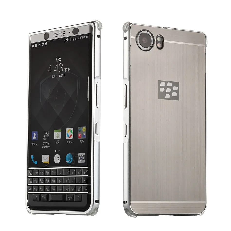 Чехол для телефона Blackberry KEYone, противоударный чехол, жесткая задняя крышка, алюминиевая металлическая рамка для Blackberry KEYone DTEK70
