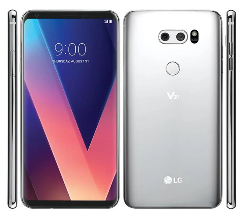 LG V30+ Dual H930DS разблокированный GSM 4G LTE Android Dual Sim Восьмиядерный ОЗУ 4 Гб ПЗУ 128 ГБ 6,0 дюйма 16 МП и 13 МП сотовый телефон NFC
