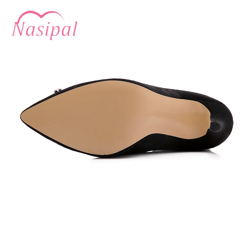 Nasipal Брендовая обувь женские туфли на высоком каблуке с прозрачной пряжкой