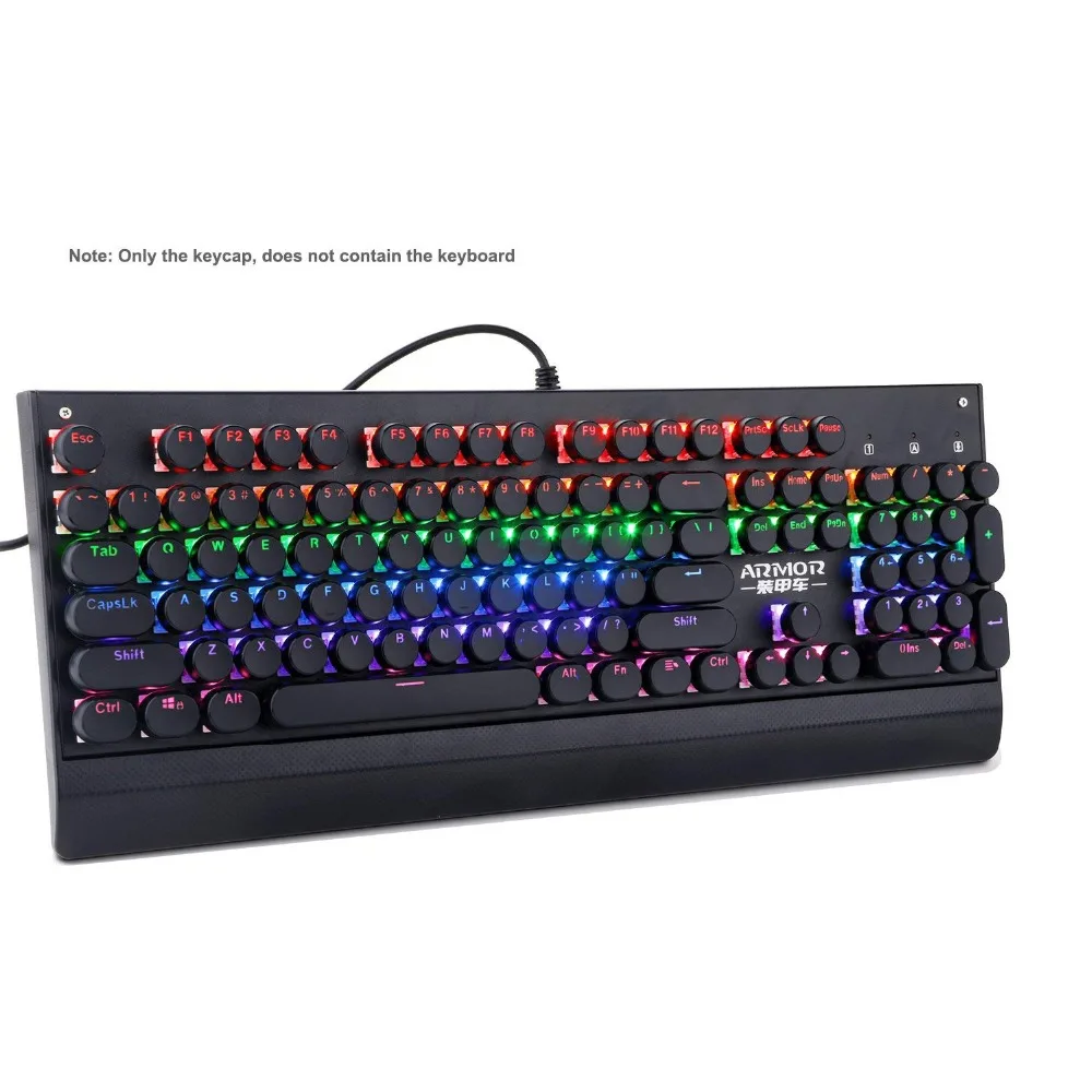 Круглые механические колпачки для клавиатуры Cherry MX Outemu Doubleshot с подсветкой в стиле стимпанк, устройство для извлечения клавиш