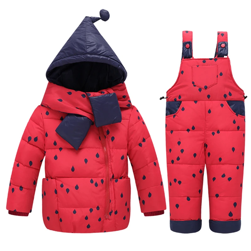 Newbron Baby Boy Одежда Наборы Зимние Детские Snowsuit Детская Вниз куртка Комбинезоны