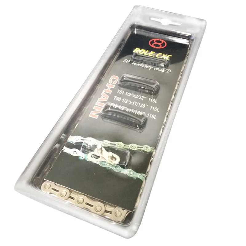 

Mountain Bike Bicycle Drivetrain Chain 10 - Speed 116 Chain Rings Silver Planted Hollow Ultra-light Chain for Variable Speed