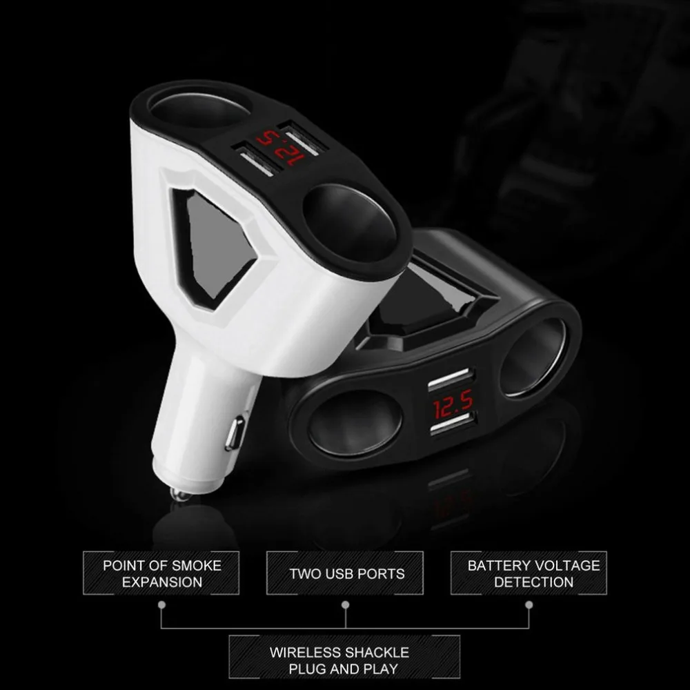 5V USB Car-Charger with LED Screen Smart Auto Car holder Adapter Charging for iPhone X 7 6 Xiaomi Huawei Mobile Phone houder | Мобильные