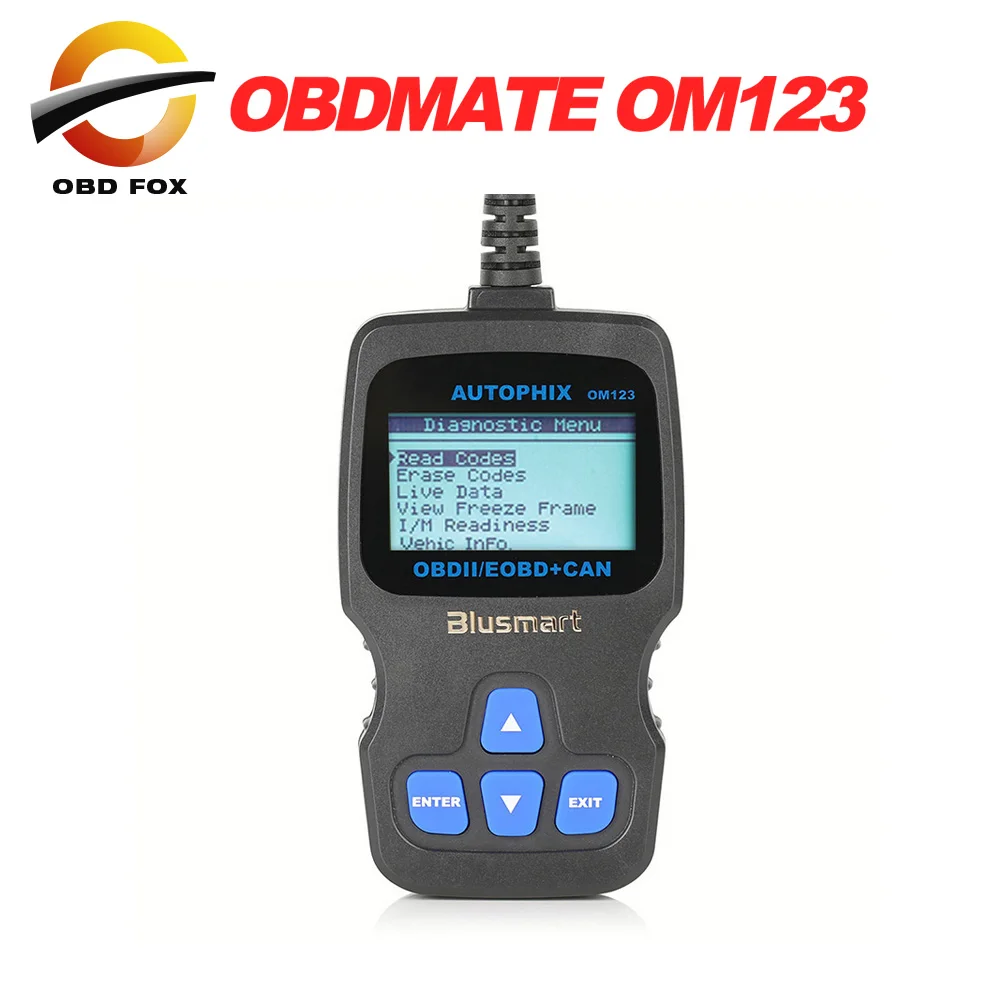 Профессиональный AUTOPHIX OBDMATE OM123 CAN OBD2 EOBD автоматический диагностический