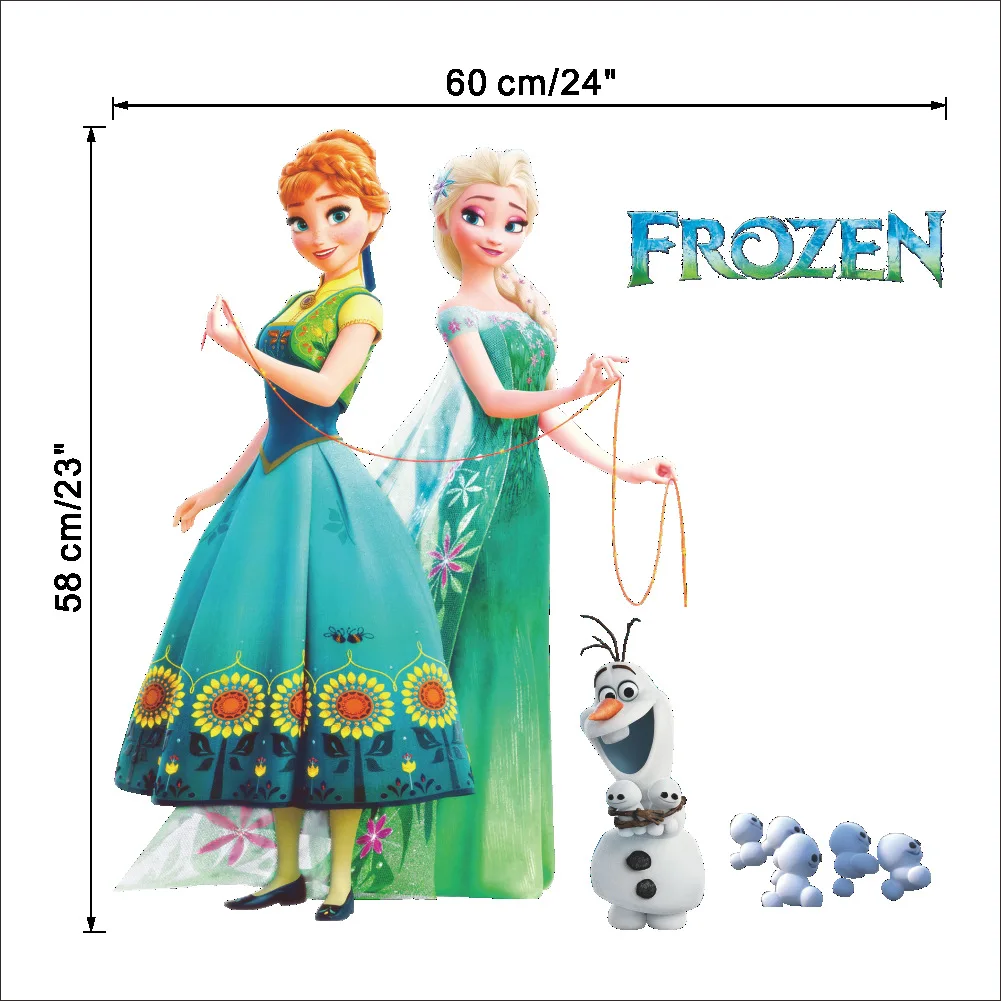 Disney замороженные новые продукты стикер Детская комната украшения стены ТВ стикер на стену