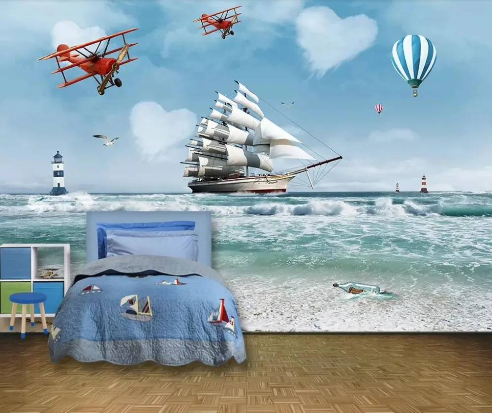 Обои на заказ, 3d фотообои, эстетическое высокое разрешение, Белая лошадь, бегущая ТВ, декоративные 3d обои