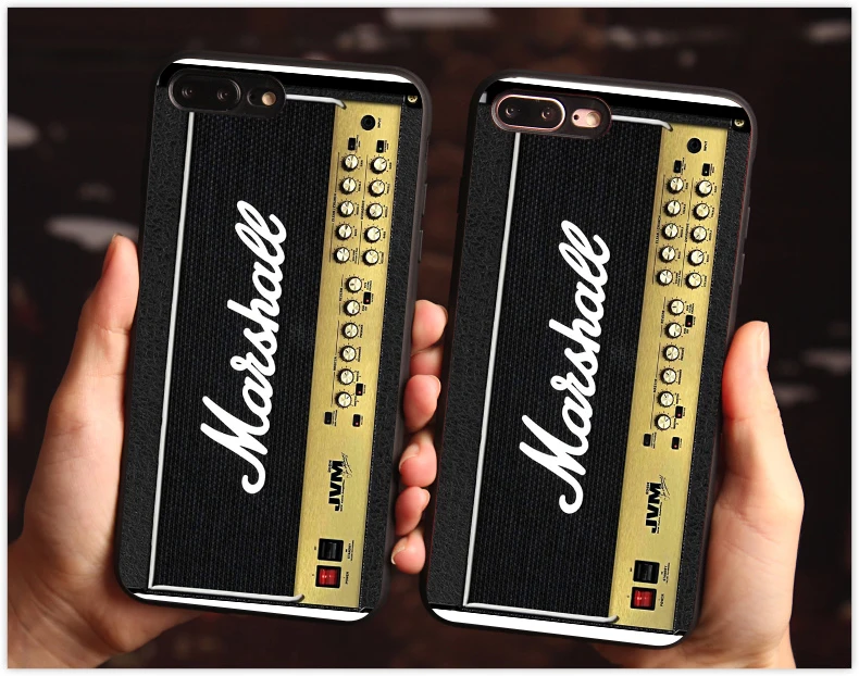 Роскошный комбоусилитель Marshall чехол для iphone X 7 XS XR XSMA 11 11Pro черный чехол для samsung S9 S10 оранжевый цвет Усилитель чехол Крышка - Цвет: 11680