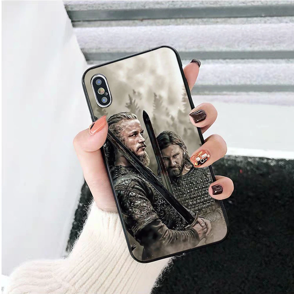 Силиконовый чехол Vikings Serie 4 для iPhone 5 5S 6 6S Plus 7 8 11 Pro X XS Max XR|Бамперы| |