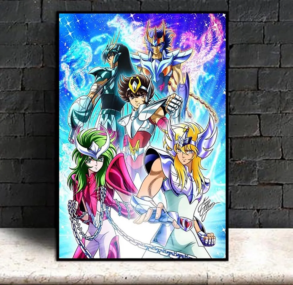 Алмазная вышивка 5D аниме Saint Seiya картина для домашнего декора полноразмерная