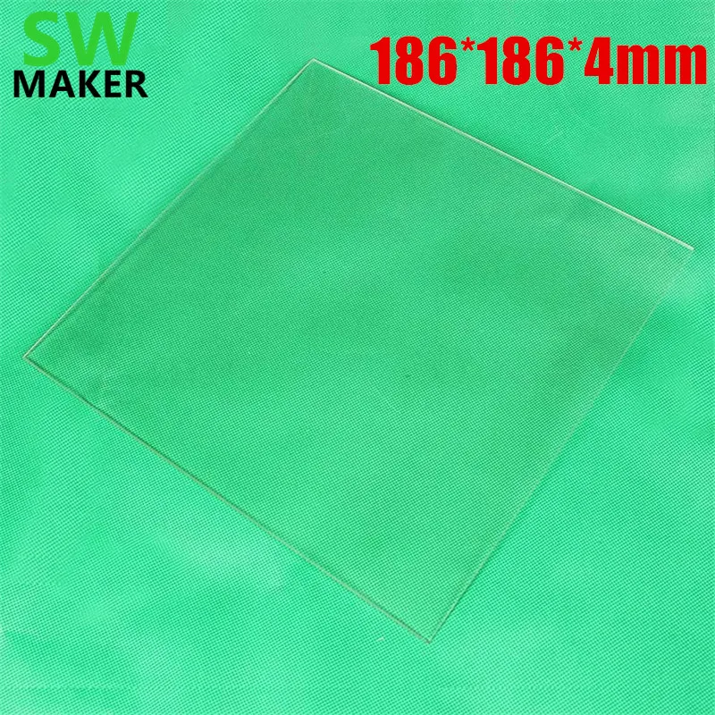 

186*186*4mm 3D Printer Borosilicate Glass plate Build Plate for up reprap prusa rostock heating bed