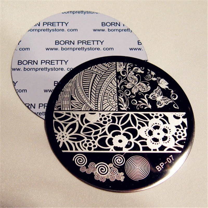 BORN PRETTY Butterfly Design Color Nail Stamp Plate Image Art Stamping Manicure Template Pattern Printing Stencil Tool BP07 | Красота и