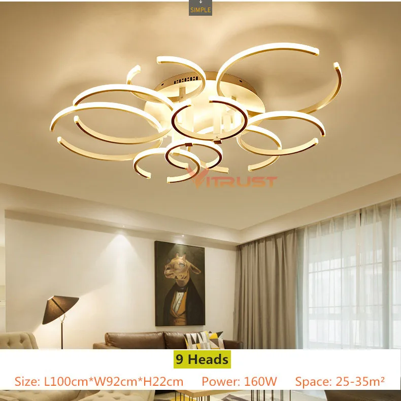 

Creative Aluminum LED fixtures Nordic novelty Flower shape LED Ceiling light fixture study room bedroom lamps Ceiling lighting
