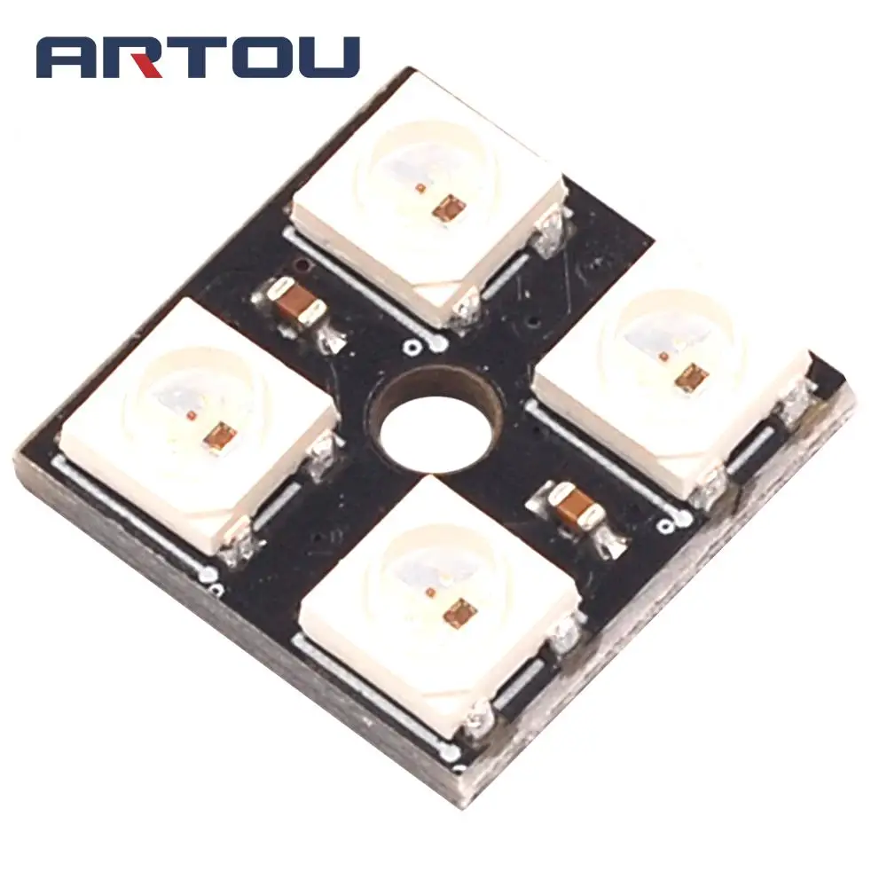 WS2812B 4 5V 5050 RGB светодиодсветодиодный панель лампы Bit макетная плата|Интегральные