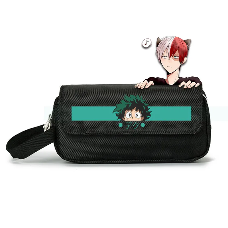3 My Hero Academy All · Might Print аниме большие пеналы для карандашей холщовая косметичка Midoriya Izuku косметичка для хранения канцелярских принадлежностей - Цвет: 3