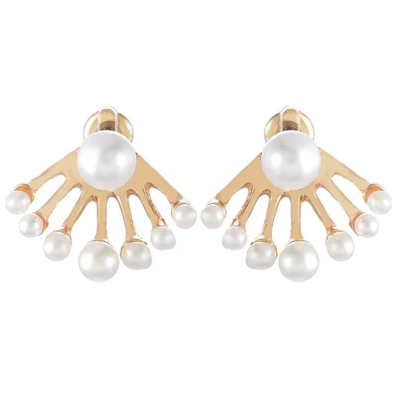 LASPERAL 2018 сердце из имитации жемчуга Серьги с кристаллами цветок лист серьги