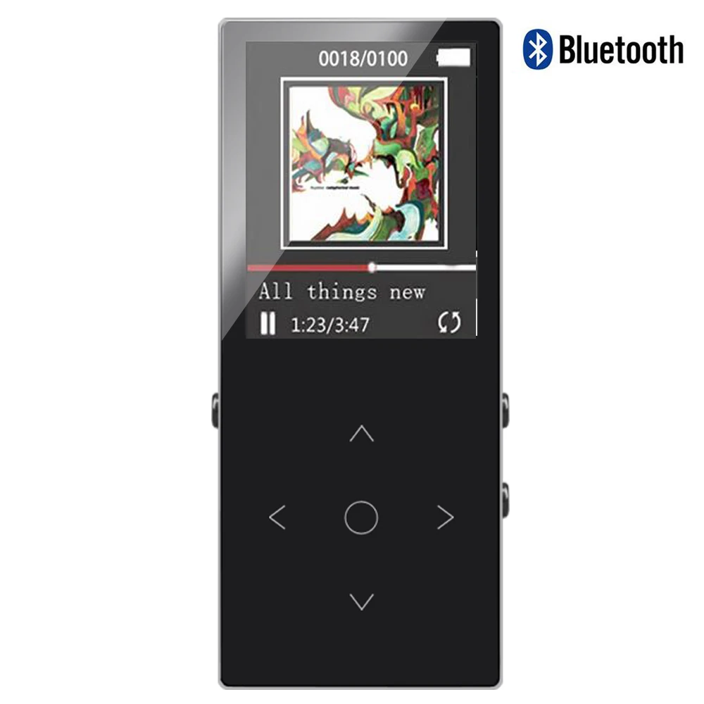 16 Гб MP4 плеер с Bluetooth 1,8 дюймов HD экран сенсорная кнопка MP3 плеер без потерь HiFi звук аудио музыкальный плеер с fm-радио