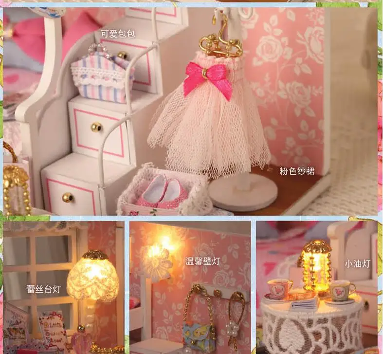 Кукольный дом ручной работы мебель Miniatura Diy кукольные домики миниатюрный деревянный кукольный домик игрушки для детей взрослые подарок на день рождения